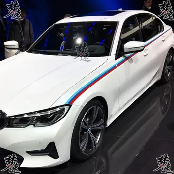 Автомобильные наклейки для кузова BMW 3 серии, модифицированная внешняя отделка, модная спортивная специальная наклейка