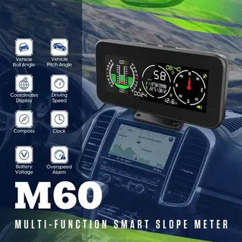 Автомобильный Инклинометр M50 Цифровой GPS Спидометр С Регулируемым Уровнем Наклона Для Внедорожных Грузовиков, Автобусов, Легковых автомобилей, Аксессуаров Для внедорожников D4E2