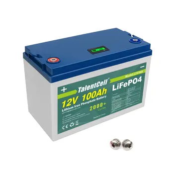 Аккумулятор RTS LiFePO4 32700, перезаряжаемый 12v 100Ah, литий-железо-фосфат глубокого цикла