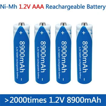 Батарея AAA 1,2 В Ni-MH батарея AAA аккумуляторная батарея 8900mAh AA NiMH батарея пульт дистанционного управления мышь маленький вентилятор электрическая игрушка