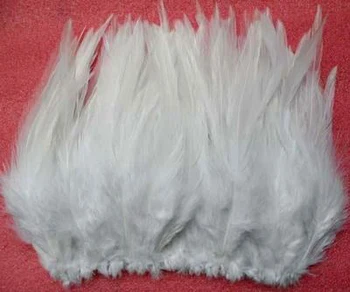 Белые перья! 500 шт./лот, 4-6 дюймов, накидка из Белого ПЕТУШИНОГО СЕДЛА, перо для рукоделия, Белые Петушиные перья для изготовления ювелирных изделий