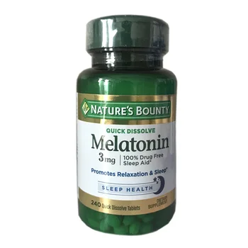 Бесплатная Доставка Мелатонин 3 мг 240 таблеток Способствует расслаблению и сну