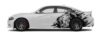 Боковая графика автомобиля Lion для 2015 + Графические наклейки Charger Sxt, GT, SRT, Scatpack, Hellcat /Dodge Charger