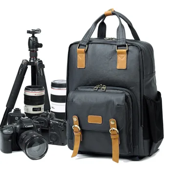 Водонепроницаемый Холщовый Мужской Женский Большой рюкзак для фотокамеры Canon/Nikon Traval DSLR Сумка для камеры Высокого Качества Рюкзак