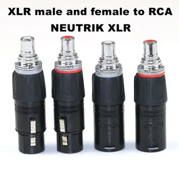 Высококачественная пара разъемов NEUTRIK Canon Turn Lotus с разъемом XLR Audio RCA, головка преобразователя баланса Canon
