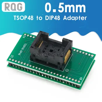 Высококачественный адаптер TSOP48 для DIP48, тестовое гнездо TSOP48 с шагом 0,5 мм для RT809F RT809H и для USB-программатора XELTEK