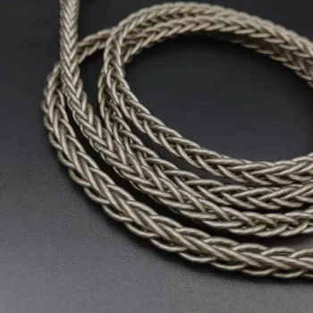 Высокопроницаемый Синий Жирный кабель для обновления наушников из стерлингового Серебра DIY 8-Нитный 168 Сердечник OD 4,2 мм