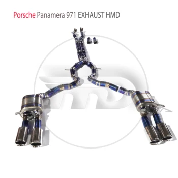 Выхлопная система Peformance Catback из титанового сплава HMD подходит для электронного клапана автоматической модификации Porsche Panamera 971