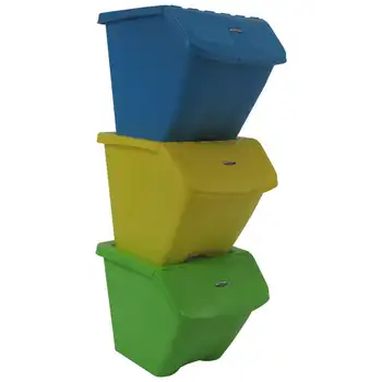 Галлонные Штабелируемые мусорные баки для вторичной переработки Комплект из 3 предметов Lixeira датчик automático Кухонный предмет галлонное мусорное ведро Маленькое мусорное ведро Мусорное ведро b