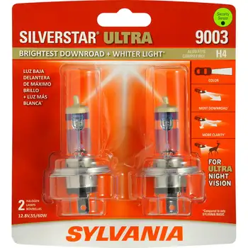Галогенная лампа для фар SilverStar Ultra, упаковка из 2 штук