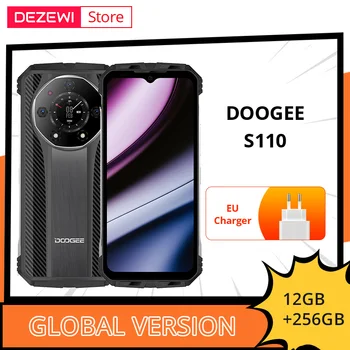 Глобальная версия Смартфона DOOGEE S110 NFC Helio G99 Восьмиядерный Инновационный Задний Дисплей с частотой 120 Гц, Большая батарея Емкостью 10800 мАч, 50-Мегапиксельная камера