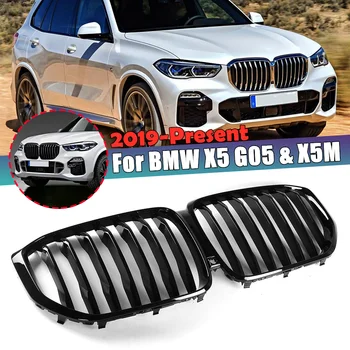 Гоночный Гриль Переднего Бампера Автомобиля ABS Почечная Решетка С Одной Планкой Замена Для BMW New X5 G05 X5M 2019 2020 Автомобильный Стайлинг