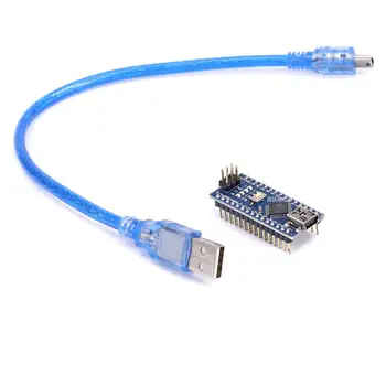 Горячая 1 шт. ATmega328P CH340 Плата разработки Контроллер Для Arduino Mini USB Nano V3.0 5 В Микро Макетная Плата Регулятор напряжения Плата