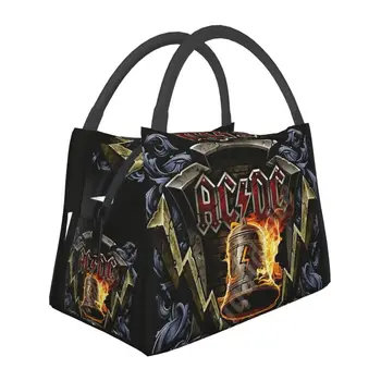 Группа AC DC Rock Roll Изолированные сумки для ланча для женщин, герметичная австралийская группа Star, термоохладитель, ланч-бокс, Пляжный Кемпинг, Путешествия