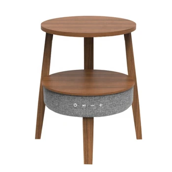 Деревянный Прикроватный столик Беспроводной Динамик Умная Мебель Письменный Стол Кофейный Настольный динамик Bluetooth