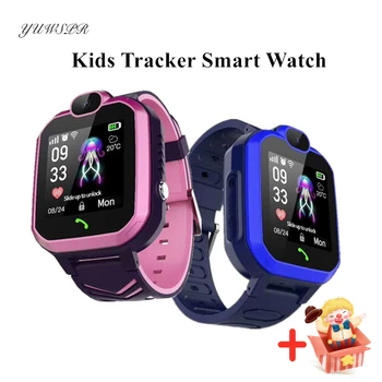 Детские Часы-Трекер LBS с Дистанционным Мониторингом Местоположения, Многоязычная Камера, Водонепроницаемый Телефон IOS Android, Детские Смарт-Часы E18