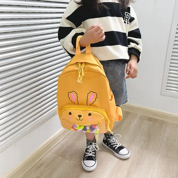 Детский Школьный рюкзак с Мультяшным Кроликом, Детские Рюкзаки, Модная Дорожная сумка для мальчиков и Девочек Большой Емкости, школьная сумка для детского сада