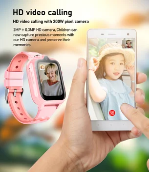 Детский телефон Smartwatch 4G Видео GPS Позиционирование Фото Водонепроницаемый Измеритель Шага 1000 мАч Многоязычная Магнитная Зарядка D35