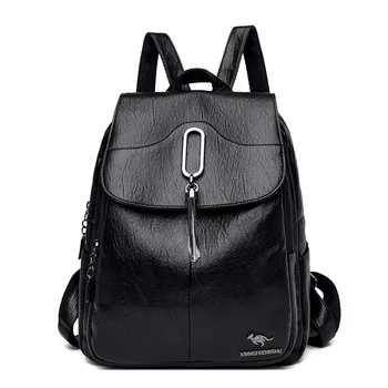 Дизайнерский женский рюкзак, высококачественные Винтажные кожаные рюкзаки для женщин, школьная сумка, дорожный рюкзак, Женская сумка-мешок
