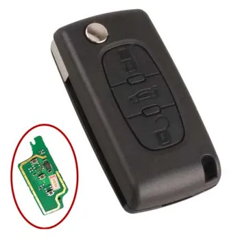 Дистанционный ключ с 3 Кнопками для Peugeot с электронным чипом ID46 Внутри 433 МГц Для Citroen CE0536