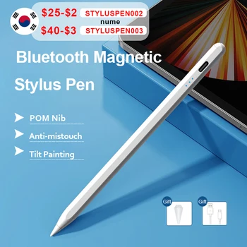 Для Apple Pencil 2 поколения, Bluetooth, магнитный iPad-карандаш, отклоняющая ладонь ручка Air 4 5 Pro 11 12,9, мини-стилус для сенсорного экрана