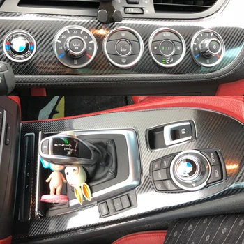 Для BMW Z4 E89 2009-2016 Внутренняя Центральная панель управления Дверной ручкой 3D/5D Наклейки из углеродного волокна, Наклейки для стайлинга автомобилей, Аксессуары