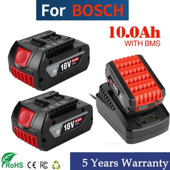 Для BOSCH Authentic 18V BAT609 BAT610 Для Bosch 18V Professional 18V Литий-ионная Аккумуляторная Дрель GBA18V GSR18V BAT618 BAT619