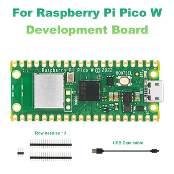 Для Raspberry Pi Pico W Development Board Базовый комплект Беспроводной WiFi RP2040 Микроконтроллер Pico W Development Board