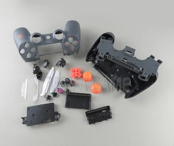 Для геймпада Sony PS4 JDS-020 JDS-040 2,0 4,0 Прозрачный Передний задний корпус Чехол-накладка и кнопки Mod Kit