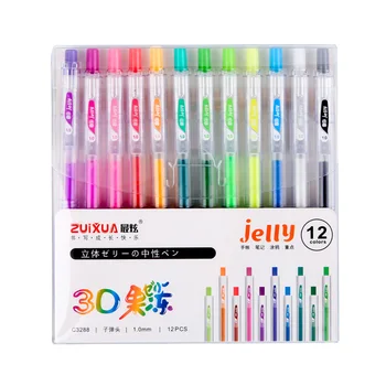 Желеобразная трехмерная гелевая ручка, цветная, многоцветная, набор ручек для печати 