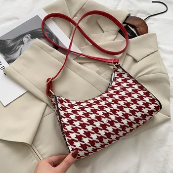 Женская сумка-тоут 2021, Высококачественная Искусственная кожа, Трендовая сумка Four Seasons, Простая сумка через плечо с дикой Сеткой