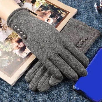 Женские Зимние перчатки с Сенсорным экраном, Осенние Теплые Перчатки, Варежки Для Вождения, Лыжные Ветрозащитные Перчатки Luvas Guantes Handschoenen