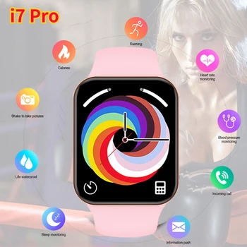 Женские Мужские Смарт-цифровые часы Bluetooth Фитнес-трекер Наручные часы с цветным экраном Пульсометр Артериальное давление Smartwatch