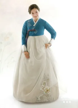Женский Ханбок Корея Оригинальный Импортный Ханбок с ручной вышивкой Ханбок Новый Ханбок Корея Одежда для посещения мероприятий и выступлений