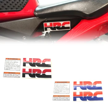 Защита для мотоциклетных накладок Pokhaomin 3D Наклейка с логотипом HRC, наклейка На бак, Предупреждающий знак для переноски
