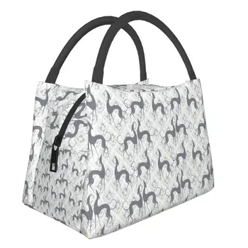 Изготовленная на заказ итальянская сумка для ланча для собак Greyhounds, женская термоохладитель, изолированные ланч-боксы для офисных поездок