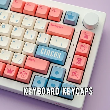 Изготовленные на заказ колпачки для ключей из ПБТ цирковой труппы XDA Profile Keycaps для механической клавиатуры 139 клавиш сублимационная клавиатура Keycap