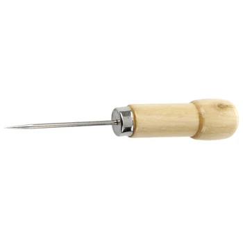 Инструмент для шитья из холщовой кожи с деревянной ручкой длиной 6 дюймов