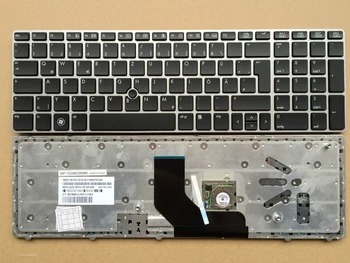 Клавиатура для ноутбука HP EliteBook 8560p 8570P 8560B 6560b 6565b 6560P запасная 641180-041 с раскладкой Point Gr