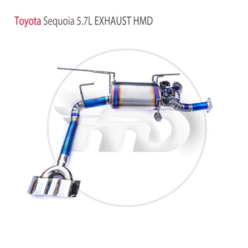 Клапан производительности выхлопной системы из титанового сплава HMD Catback подходит для глушителя Toyota Sequoia объемом 5,7 л для автомобилей