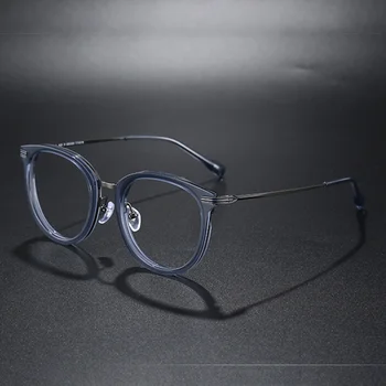 Классические винтажные очки в стиле ретро, дизайнерские оригинальные очки ручной работы в круглой оправе из ацетата высокой плотности, рецепт