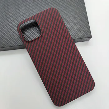 Красные, Черные Роскошные Ультратонкие Чехлы из Углеродного Волокна для Iphone 12 Pro Max 12Pro из Настоящего Углеродного Волокна для iPhone12 12Promax Case Cover