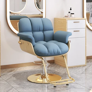 Кресло для макияжа Парикмахера, Вращающееся Кресло с Подушкой для Шампуня, Парикмахерские Кресла, Профессиональная Мебель для Салона красоты Silla Pedicura