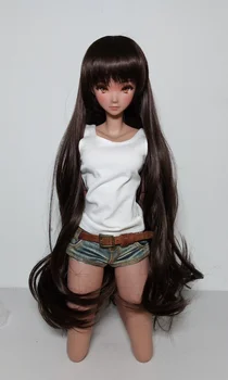 Кукла Темно-коричневая Черная Умная кукла Размер парика 8-9 дюймов BJD 1: 3 -ТОЛЬКО парик БЕЗ КУКЛЫ