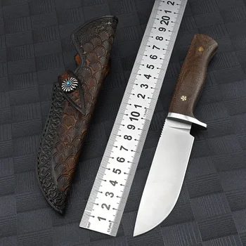 Кухонный инструментальный нож из порошковой стали M390, ножи для барбекю, фиксированное лезвие, высокое качество