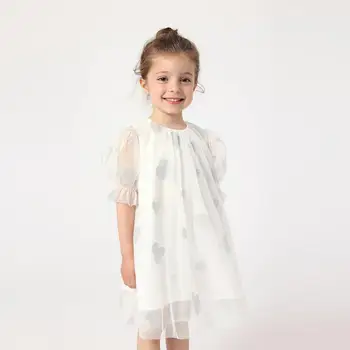 Летние сетчатые платья с пышными рукавами для девочек MARC & JANIE Love 230981