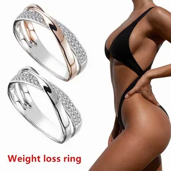 Магнитные кольца из нержавеющей стали Магнитное кольцо Для похудения Инструменты для фитнеса Кольцо для снижения веса Кольцо для здоровья