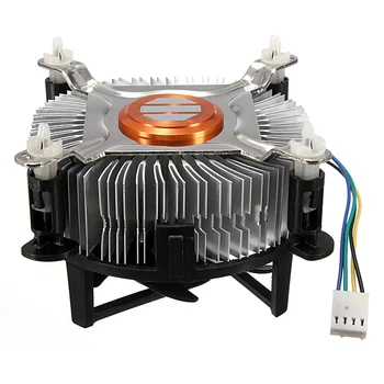 Материал Процессорный кулер Тихий бесшумный вентилятор охлаждения 775/1155/1156 Новейший высококачественный алюминий для компьютера PC 4PIN