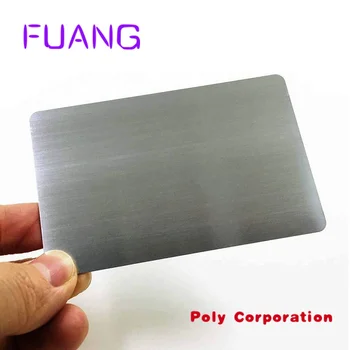 Металлическая визитная карточка, Матовая Сублимационная карта NFC из нержавеющей стали с гравировкой 0,5 мм, Пустая металлическая кредитная карта с чипом