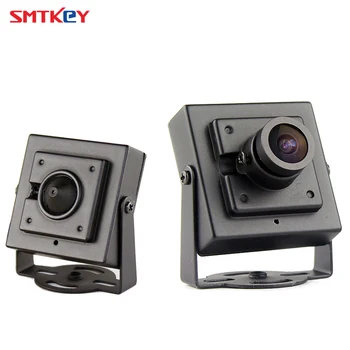Металлическая мини 700TVL цветная CMOS-аналоговая камера видеонаблюдения с объективом 3,6 мм или 3,7 мм SMTKEY